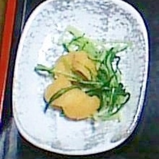 水菜と油揚げの煮浸し